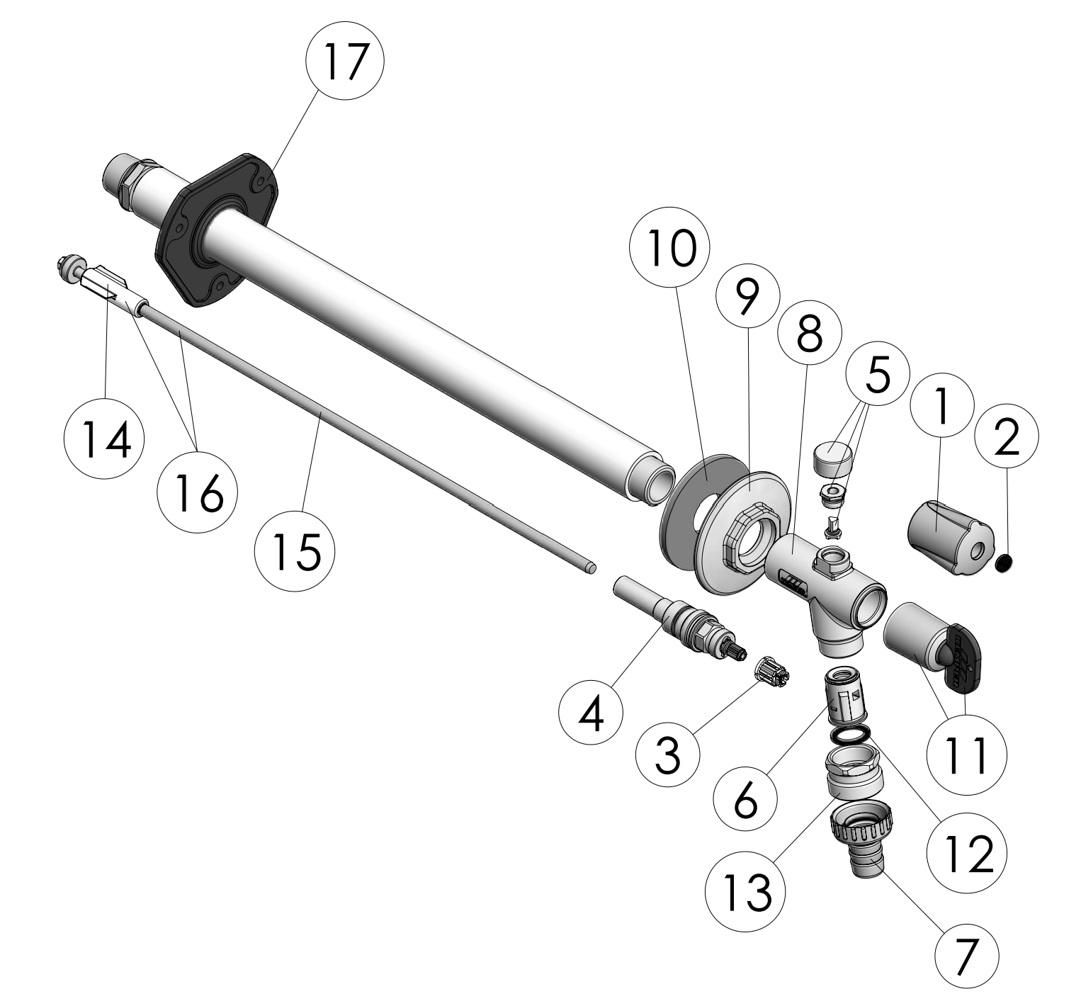 Einsteck Rohrbelüfter inklusiv Kegel für Kemper Frostsichere Außenarmatur 574/57, passend ab Baujahr 07/2006